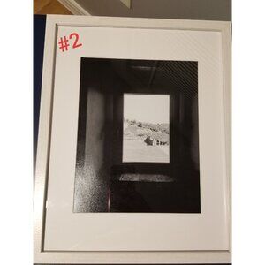 "View Through the Window" - Black and White Photograph of Italy